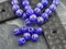 Sapphire Rainbow Luster Large Hole Melon Beads -- Choose Your Size